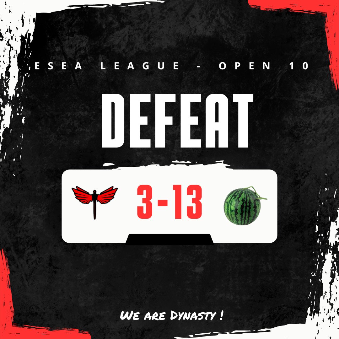 😭😭😭
#DYNWIN #WeAreDynasty #ESEA #CS2