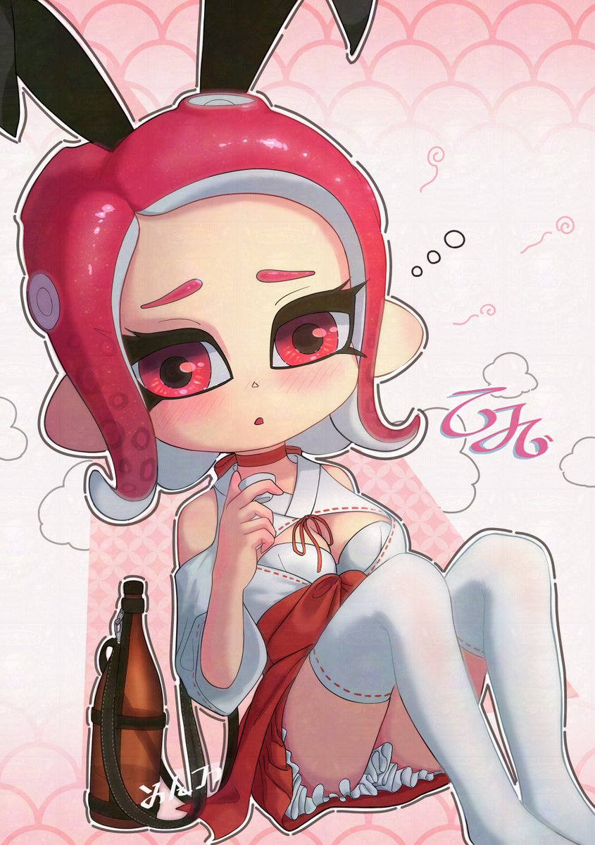 ぽしゃけ飲みちゅぎ注意⚠️ニルちゃん(巫女バニーの姿)