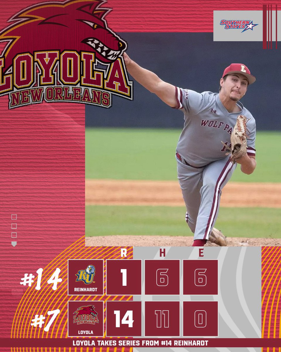 SSACsports's tweet image. SSAC baseball teams had some big wins this weekend!

#7 @LoyolaWolfPack took 3-of-4 from #14 Reinhardt
@bpcuathletics took two from #24 Keiser
@tunighthawks beat #8 Webber International