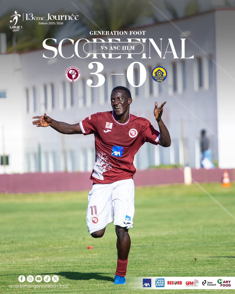 GFoot_Senegal's tweet image. Full-Time | 3-0 

Magnifique victoire contre Asc HLM, avec de la maîtrise et beaucoup de lucidité devant les buts, avec le premier triplé de  𝐀𝐛𝐝𝐨𝐮𝐫𝐚𝐡𝐦𝐚𝐧𝐞 𝐌𝐛𝐨𝐝𝐣 en Ligue 1. 

#GFHLM | #footlocalsn