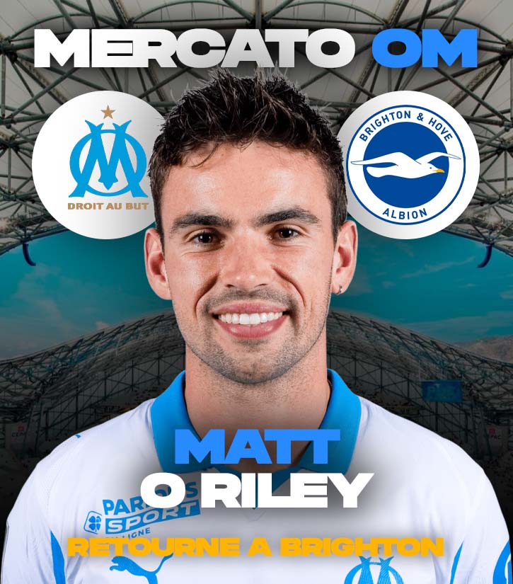 VisionOM's tweet photo. ‼️Mercato OM‼️ 

🔵⚪️ 🔁 Accord trouvé pour le retour de Matt O’Riley à Brighton

🤝 Accord verbal entre les clubs

📄 Papiers en cours de finalisation

🕊️ Brighton veut récupérer le joueur pour la fin de saison

(@FabrizioRomano)

#MercatOM #TeamOM #BFC #Oriley⚽️💼 https://t.co/xM6LbIYGtT