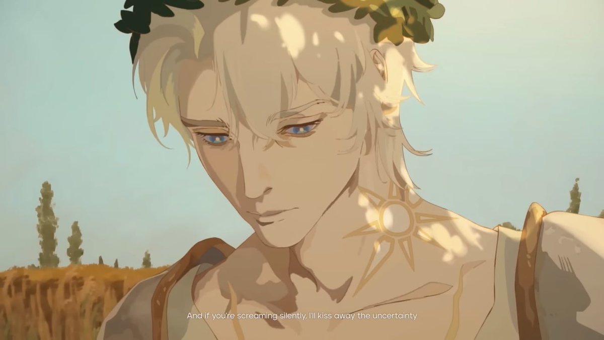 redchapman_'s tweet image. пересмотрела ещё раз. как же мне нравится эта тоскливая нежность во взгляде Фаенона здесь.. такой хрупкий, драгоценный момент.