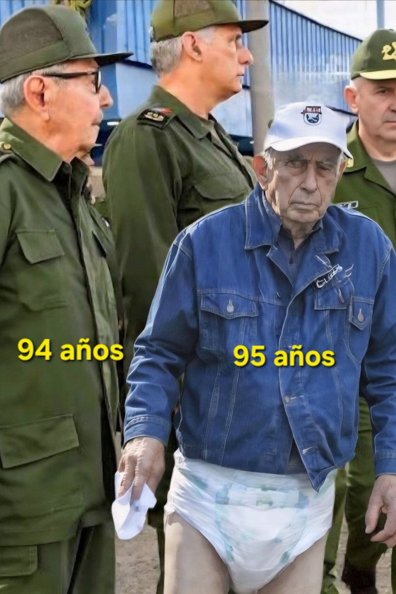 #Cuba 
Estos viejos que ustedes ven aquí todavía siguen dirigiendo el país, pero por el camino equivocado.
En 67 años no han logrado ni el vaso de leche que #FidelCastro en 1966 prometió, la sal, el pan y otros alimentos siguen racionados 
De que ha servido la Revolución, si solo
