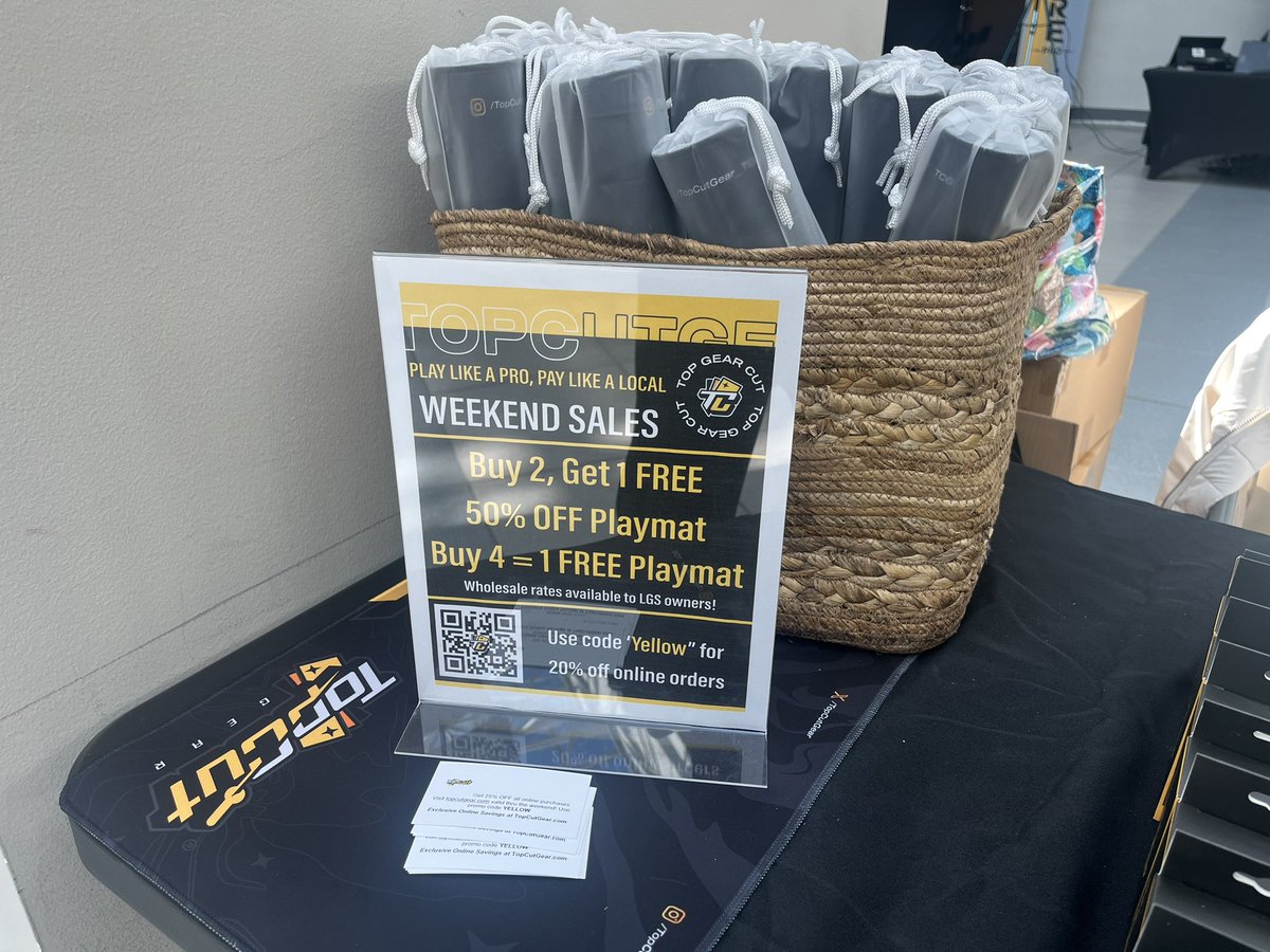 Don’t miss out on these weekend sales here at <a href="/CCS_Houston/">CCS_Houston</a>’s $25K Riftbound event!

Buy 2, get 1 free on sleeves!