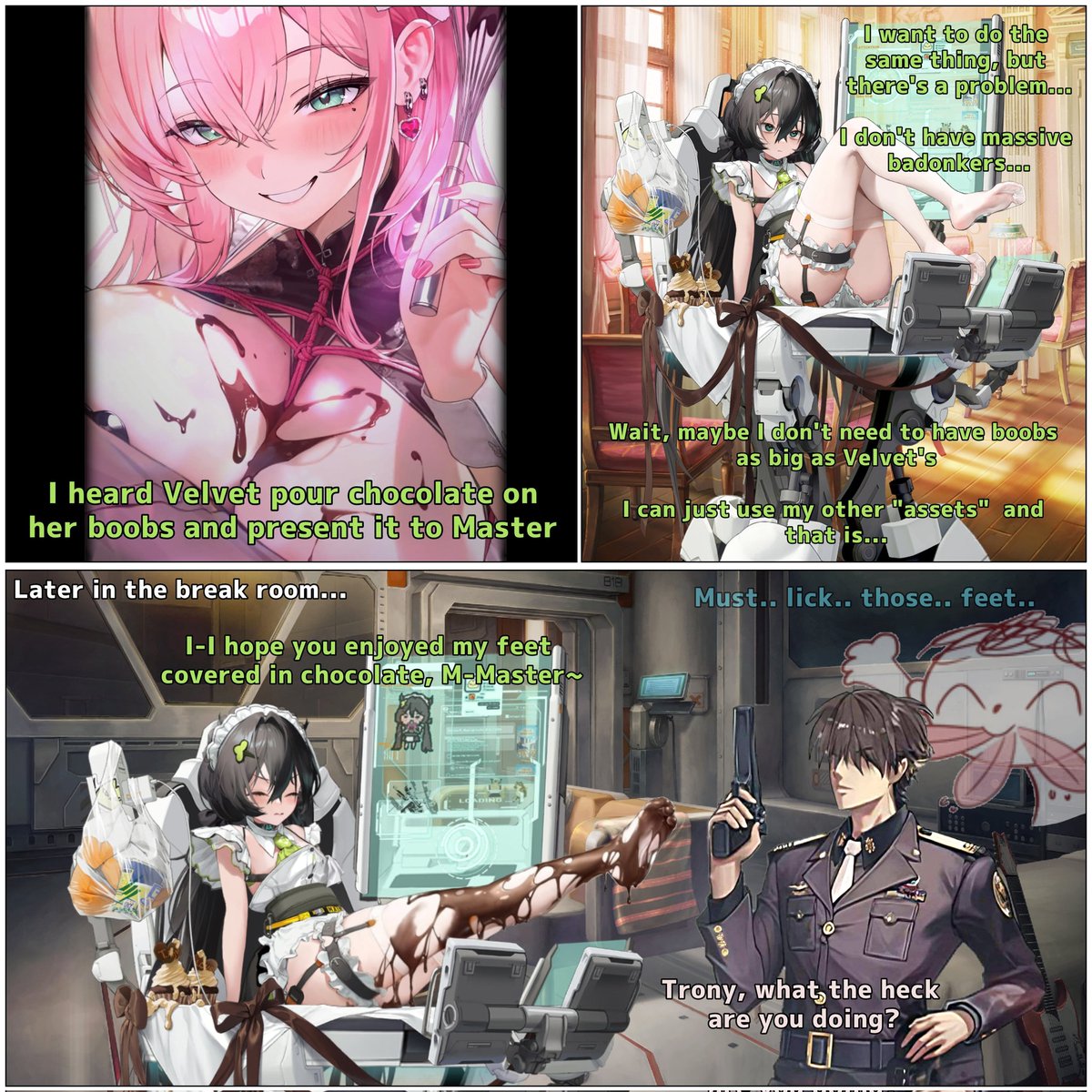 Number 15. Maid Cafe foot chocolate 🍫🦶 

#NIKKE