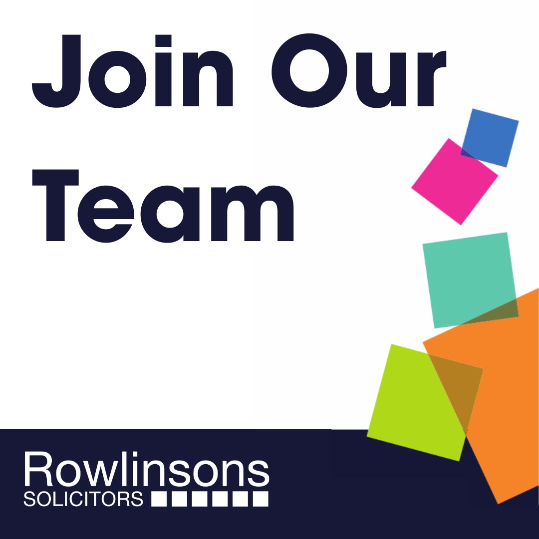 Rowlinsons's tweet photo. We are hiring a Paralegal to join our Commercial Property team at Rowlinsons Solicitors.

Full details and how to apply can be found here:
https://t.co/qSpD3uqtFf https://t.co/4bFfHjJfUg