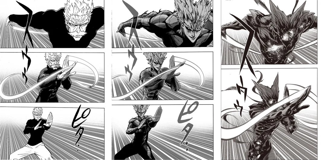 MrMarcoX1's tweet photo. Learning animation with manga 🏃‍♂️

#ワンパンマン  #Garou #OnePunchMan #rkgk https://t.co/m9hZCX7rD2