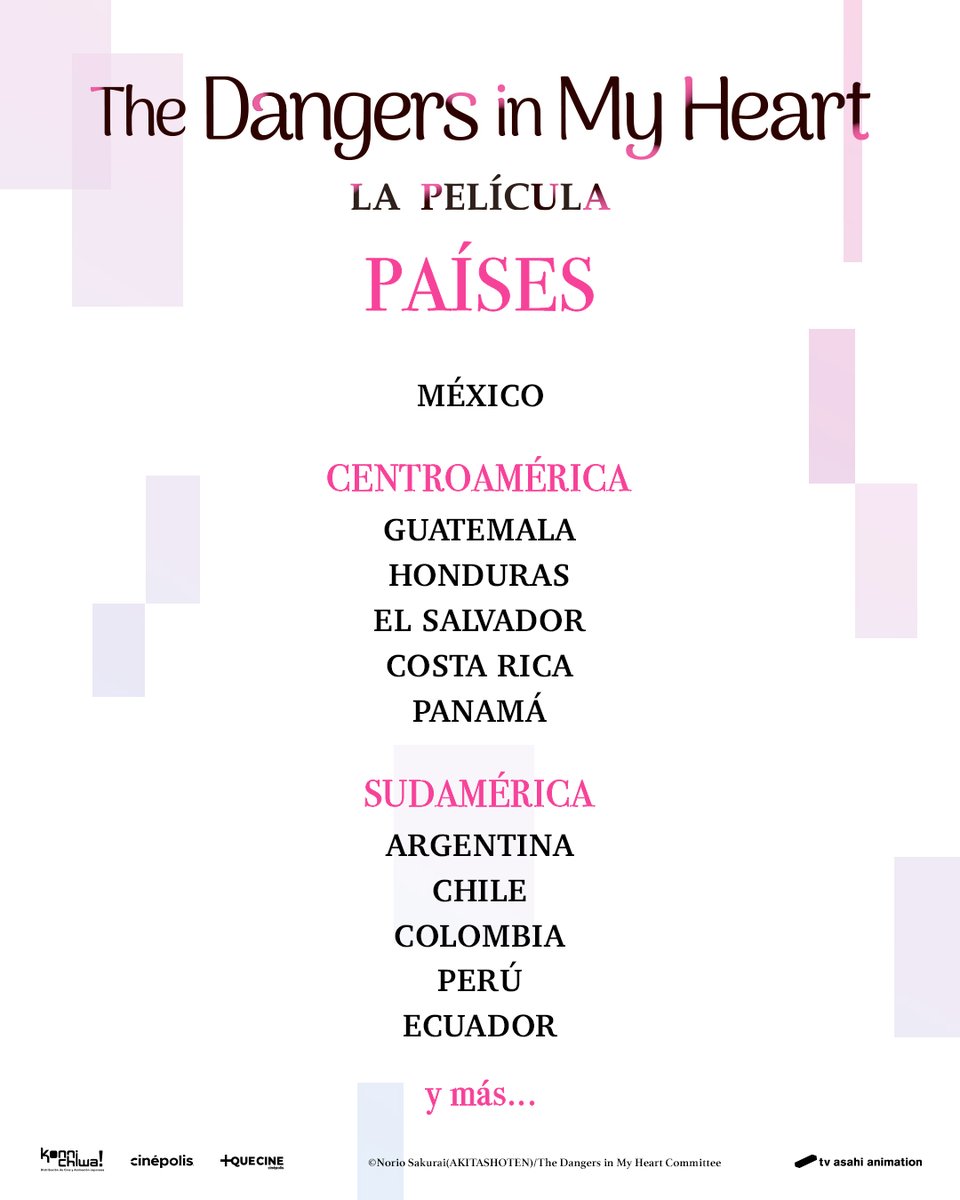 KonnichiwaFest's tweet photo. ¡Para aquellos que quieren ver una historia súper tierna,  #BokuYaba #TheDangersinMyHeart llega a cines de Latinoamérica este 13 de Febrero! 💞 ¡Consulta la cartelera!

Más detalles en nuestra web: https://t.co/2dhfKCgvog https://t.co/9CrLblB7EP