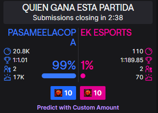 1% probabilidad, 99% fe

#TorneoCreadores #EKEvsPLC