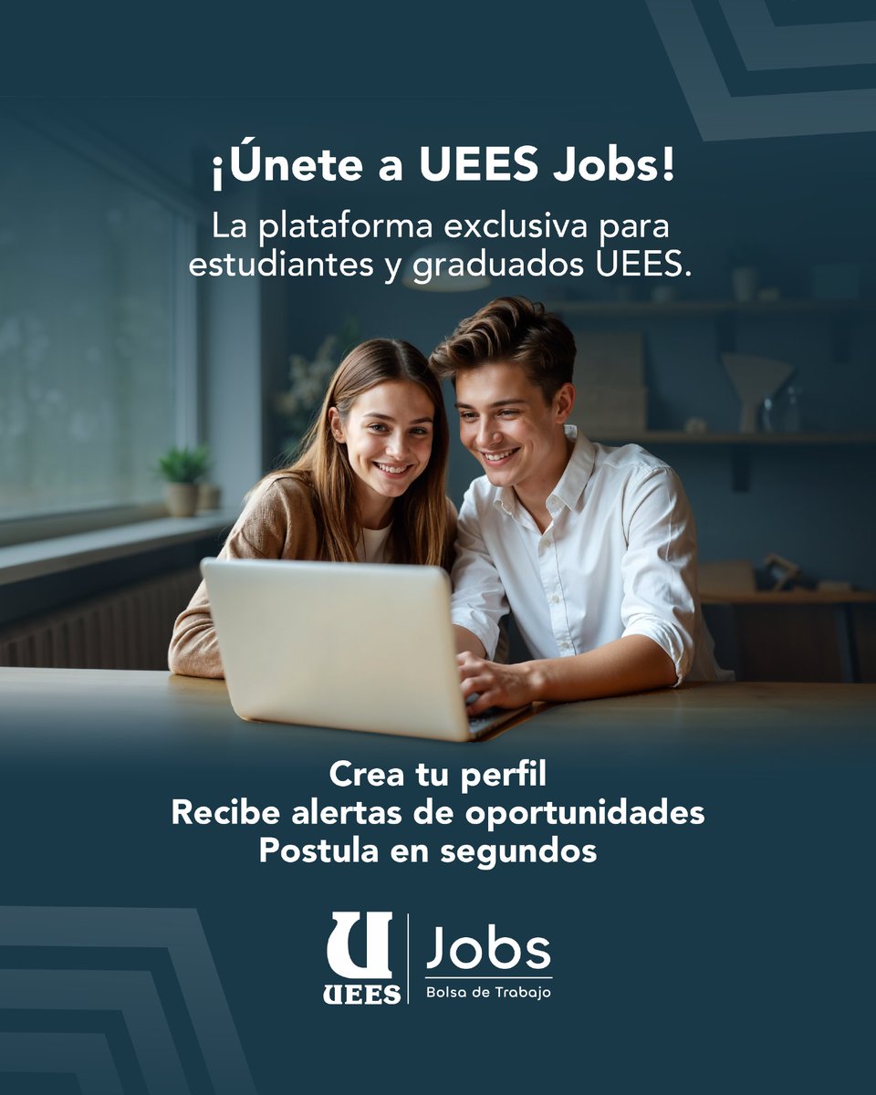 uees_ec's tweet photo. 💼 Nuestra plataforma de empleabilidad conecta a estudiantes y graduados UEES con empresas nacionales e internacionales.
Actualiza tu perfil, sube tu CV y empieza a postular hoy mismo.
🔗 https://t.co/pHM5vvuw3q
#UEESJobs #EmpleabilidadUEES https://t.co/bPaSItfwZ5