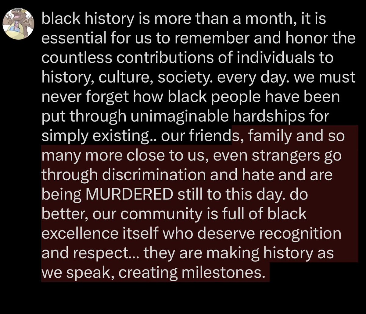 there aren’t enough words to describe how we must really pour love into our players, creators, and spectators— our community. it wouldn’t even let me begin to type it all so I had to screenshot. thanks for reading.