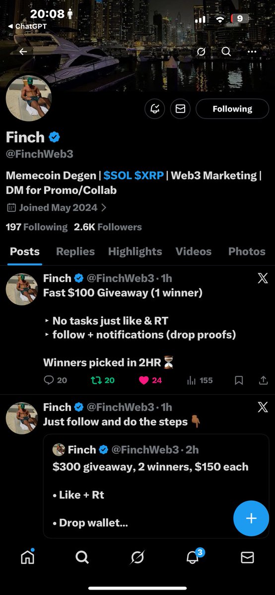FraggerJosh's tweet photo. @FinchWeb3 Done https://t.co/StSLoJT6Ws