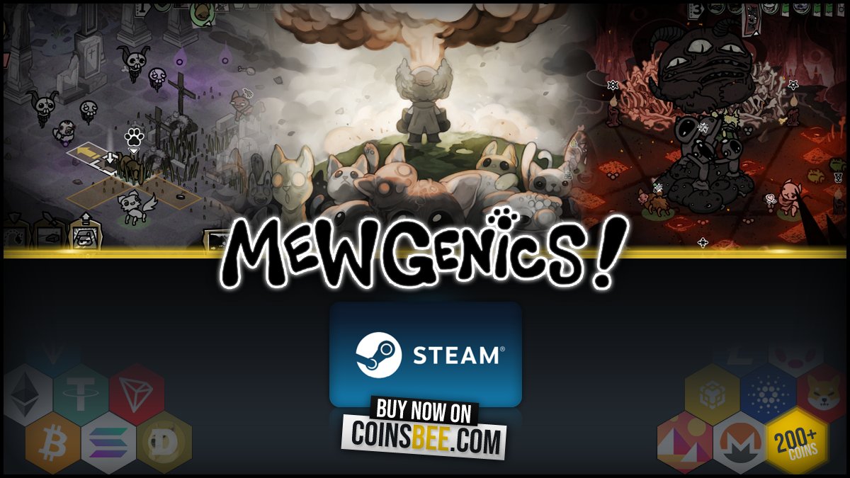coinsbee's tweet image. 🐾 Mewgenics lands on #Steam! A wild mix of strategy, quirky cats &amp;amp; endless genetic chaos awaits 😼🧬

We’ve got Steam and more gift cards ready on coinsbee.com: perfect for your next game pickup 🎮 

#CoinsBe #CryptoGaming #Mewgenics