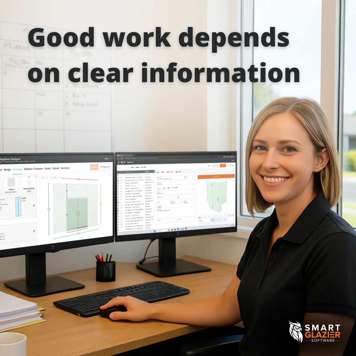 SmartGlazier's tweet photo. Many challenges in glass have less to do with skill and more to do with how information is handled. Even experienced teams spend time checking details and fixing solvable issues.

The right systems help keep information clear so experience can be used where it matters most. https://t.co/FIm139Tr9Y