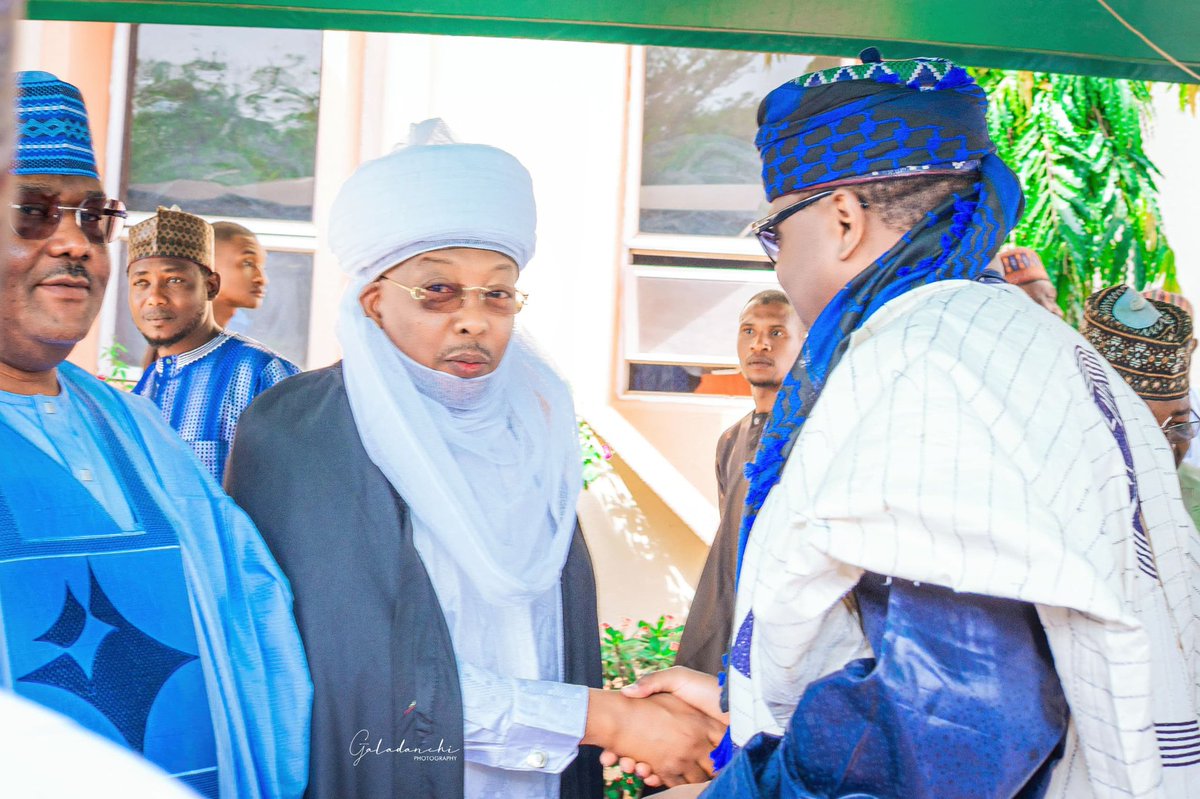 The Santuraki of the Caliphate, Hon <a href="/abdussamadd/">Abdussamad Dasuki</a> Dasuki, yesterday in Kaduna, with the Vice President of the Federal Republic of Nigeria, HE <a href="/KashimSM/">Kashim Shettima</a> GCON, and other dignitaries at the wedding Fatiha of his niece, the daughter of Alh. Abba Dasuki (Durbin Sokoto). #TeamDasuki