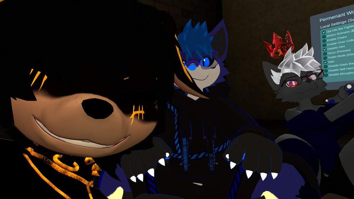 Thank you all for attending the party last night! You all made it memorable! Here is a thread of beautiful highlights and silly moments! 🎊

Shoutout to <a href="/themaskedman00/">Cheese</a> and @Thekibblemeister for having the event at their world!

#VRChat #VRChatPhotography #VirtualPhotography