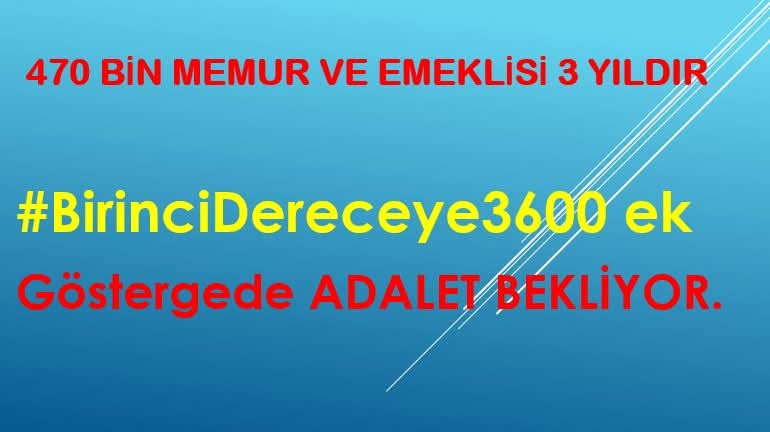 <a href="/GuleferyZ30588/">güleferyıldız</a> <a href="/hasanufukcakir/">HASAN UFUK ÇAKIR</a> <a href="/RTErdogan/">Recep Tayyip Erdoğan</a> Syn <a href="/RTErdogan/">Recep Tayyip Erdoğan</a>  defalarca sözünü verdiğiniz #BirinciDereceye3600 ek gösterge VAADİNİZİ ne zaman yerini getireceksiniz.
<a href="/RTErdogan/">Recep Tayyip Erdoğan</a> 
<a href="/avabdullahguler/">Abdullah Güler</a> 
<a href="/Akparti/">AK Parti</a> 
<a href="/MhpTbmmGrubu/">MHP TBMM Grubu #MHP</a> 
<a href="/herkesicinCHP/">CHP 🇹🇷</a> 
<a href="/eczozgurozel/">Özgür Özel</a> 
<a href="/dbdevletbahceli/">Devlet Bahçeli</a>