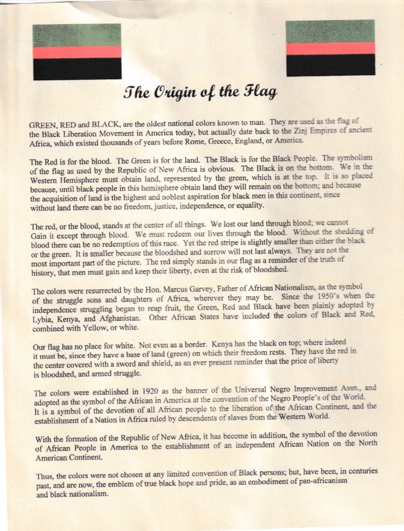 NewAfrikanRevo's tweet photo. In 1968, 500 Black revolutionaries got together and drafted the Declaration of Independence for the Republic of New Afrika. A sovereign Black nation to be established in the Black Belt states of Georgia, Alabama, Mississippi, Louisiana, and South Carolina. Free The Land https://t.co/ChkqltCgsy