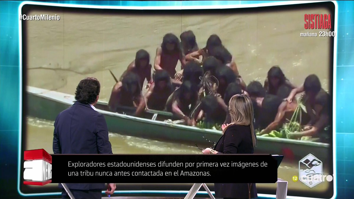 navedelmisterio's tweet photo. Exploradores estadounidenses difunden por primera vez imágenes de una tribu nunca antes contactada en el Amazonas #CuartoMilenio