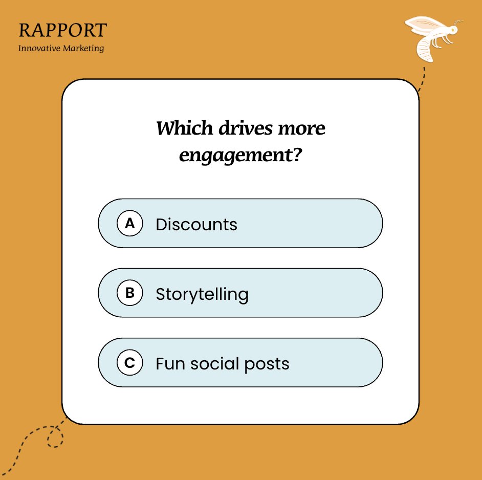 Rapport_tw's tweet image. If you guessed B, you are correct! People connect with stories, not just sales. Storytelling builds trust, sparks engagement, and turns audiences into loyal fans. 📖✨

#MarketingTrivia #BrandTips #RapportMarketing