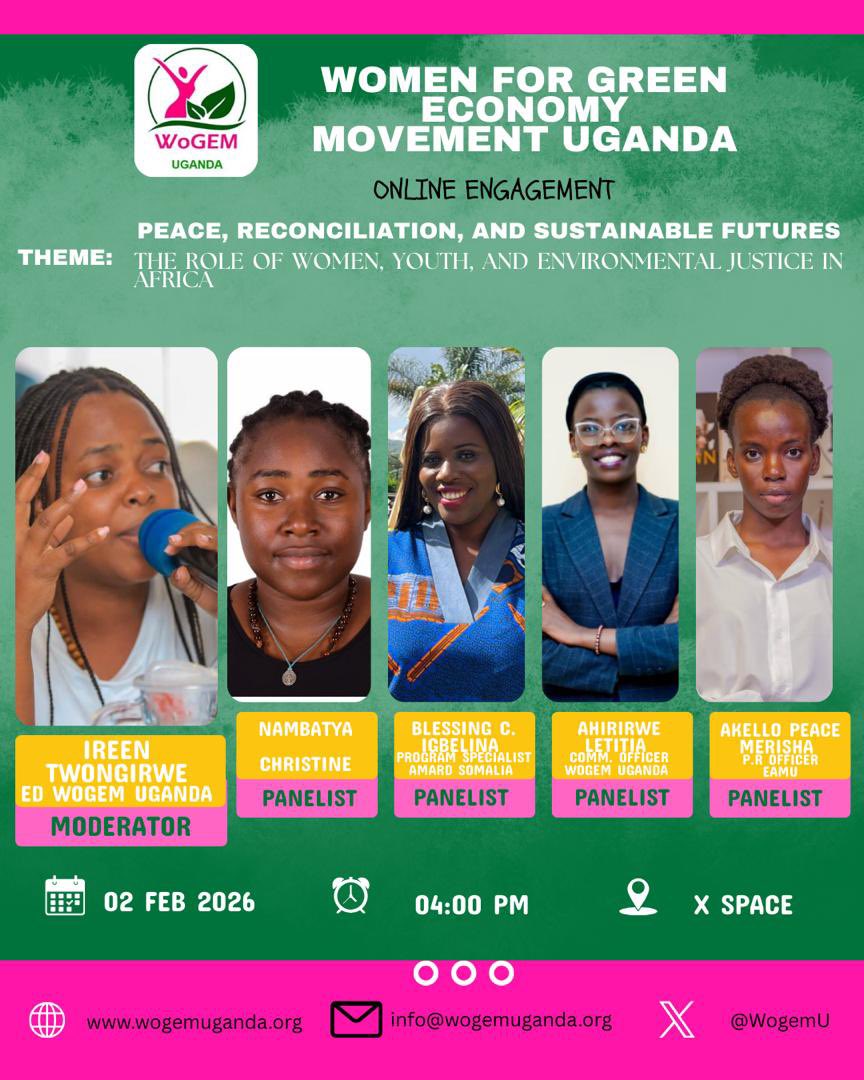 PM_AKELLO's tweet image. What does peace really mean in today’s Africa?
Who gets to define reconciliation?
And can we talk about the climate crisis without talking about justice?

Join us for an X Space on peace, reconciliation, and sustainable futures, centering women, youth, and environmental justice.