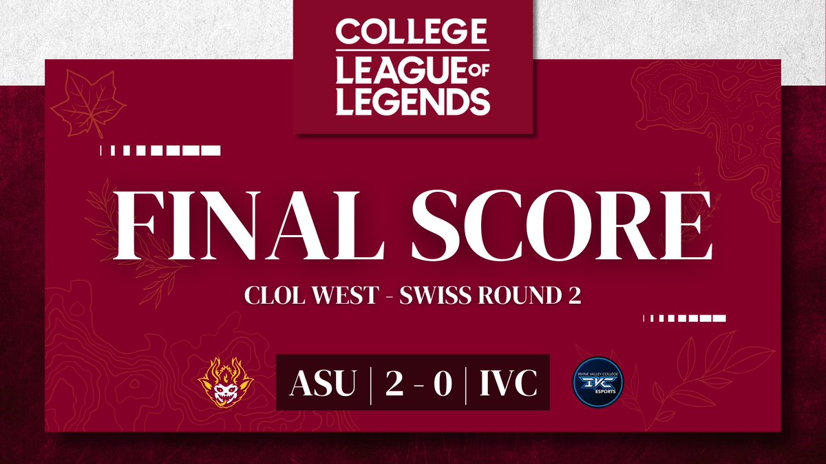 ASULeague's tweet photo. One more series win and we clinch playoffs. 

#ForksUp | #ASUWIN | #ASUVarsity https://t.co/kWA9SOnJbX