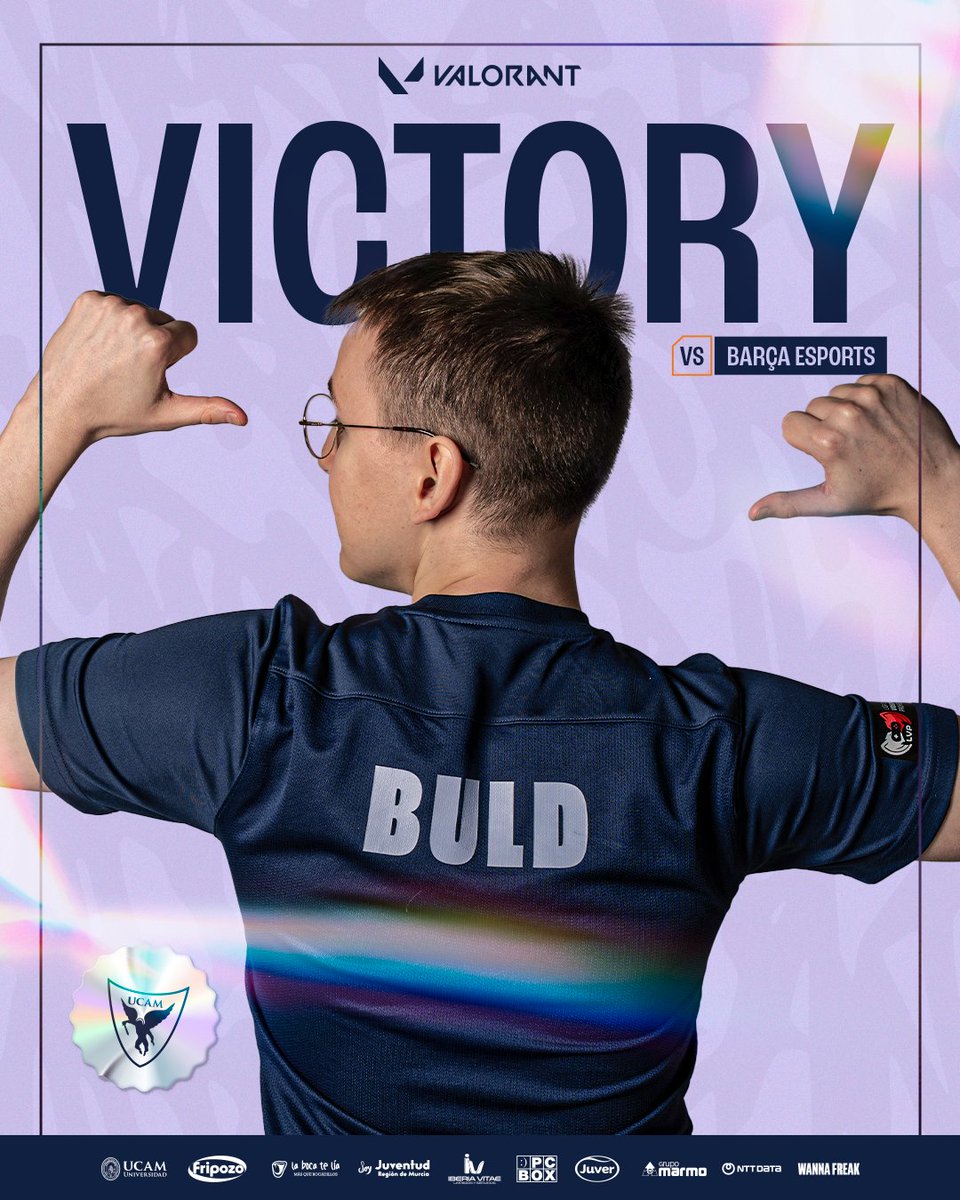 🏆 SOMOS FINALISTAS 🏆

GANAMOS A <a href="/FCBeSports/">Barça eSports</a> Y PASAMOS A LA FINAL.

EL DOMINGO 8 LUCHAREMOS POR EL TÍTULO DE CAMPEONES.

GG WP <a href="/OLIZERA/">OLIZERA</a>, <a href="/Buld01/">BULD</a>, <a href="/B1SKxd/">UCAM B1SK</a>, <a href="/JesseVALORANT/">Jesse</a>, <a href="/Famsii1/">Famsii</a>, <a href="/Bromas/">Jose A. Ramos</a>, <a href="/Rubox_esports/">Rubén</a> y <a href="/Sergiopsic_/">Sergio (Psicólogo)</a> 👏

#RisingMediaMarkt #GoUCAM