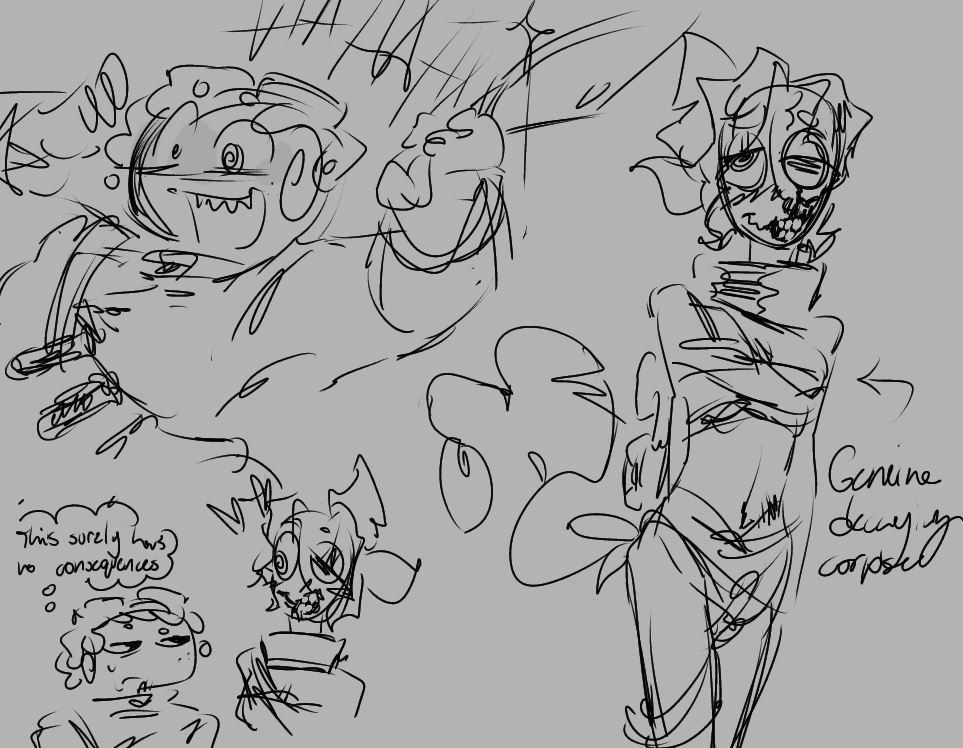 mushyroomplanet's tweet photo. //minor body horror

Actually got around 2 drawing them, the process was very painful but it's finally done #dandysworld https://t.co/bXRptqnrf5