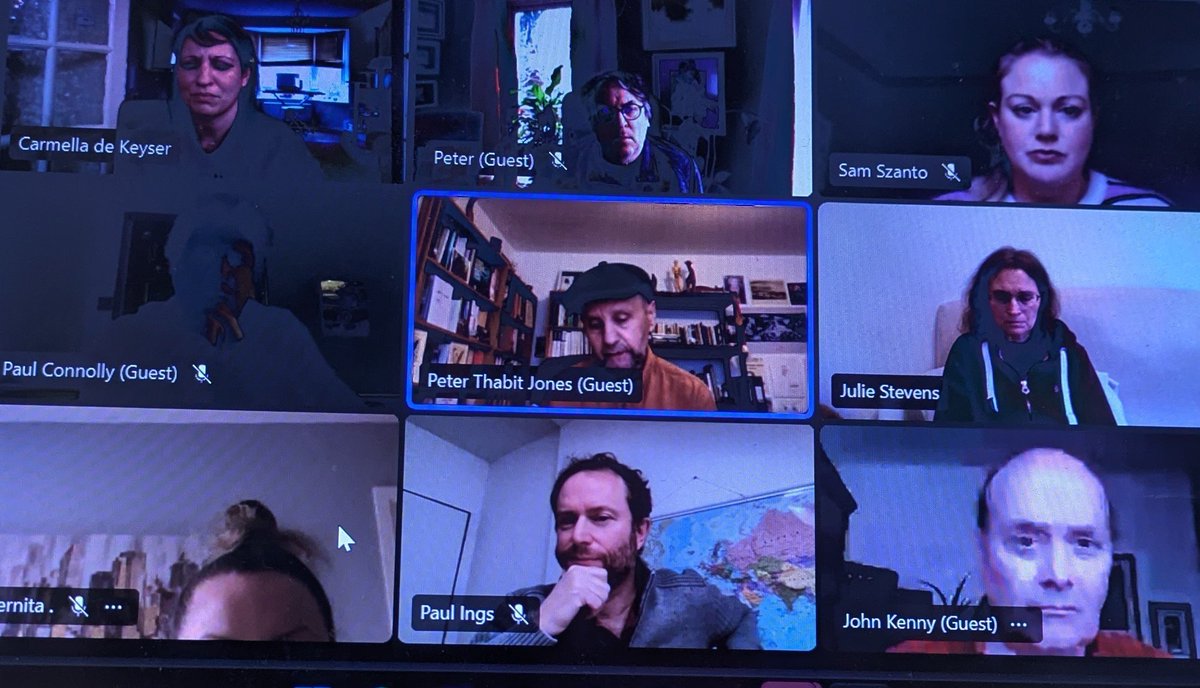 CarmellaPoetry's tweet photo. A HUGE thank you to these fantastic people & poets - John Kenny, @JulesJumping Paul Connolly, @frismipa @petedevonald @PeterThabitjone @sam_szanto for launching Chasms, from Alien Buddha Press @thealienbuddha together with me! 🙏🏼❤️
#Chasms
#Launch
#poetrycommunity
#AlienBuddha https://t.co/a4hudCCG3R