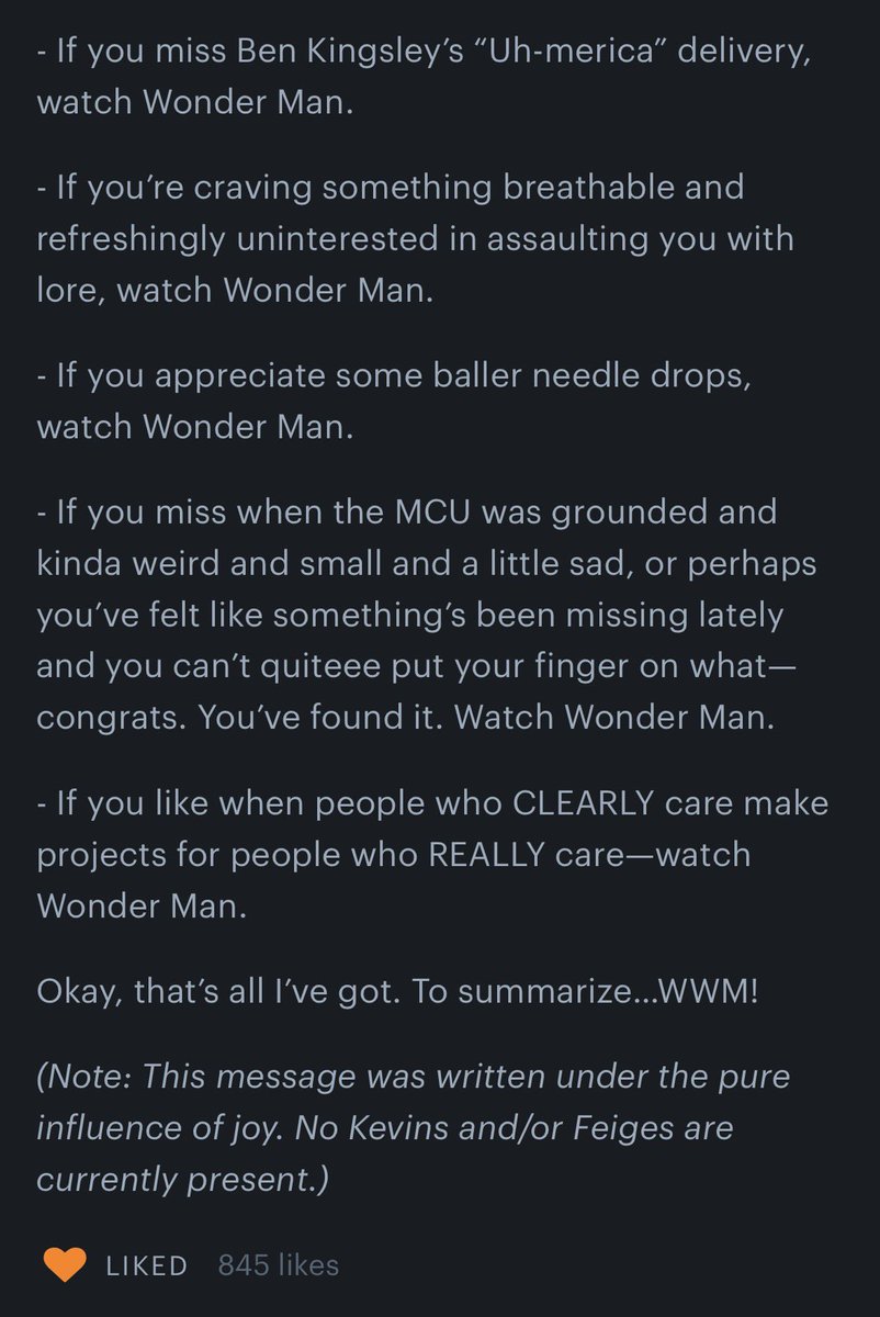 captaincupkicks's tweet image. Iman Vellani has the only Wonder Man review that matters