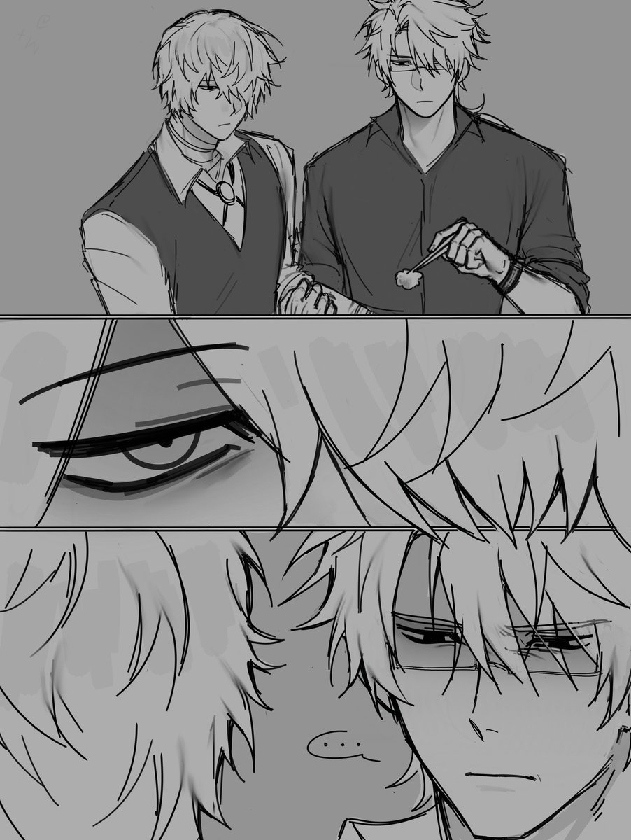 mikannc_'s tweet image. lets all agree that dazai is chopped ❤️❤️ #kunizai