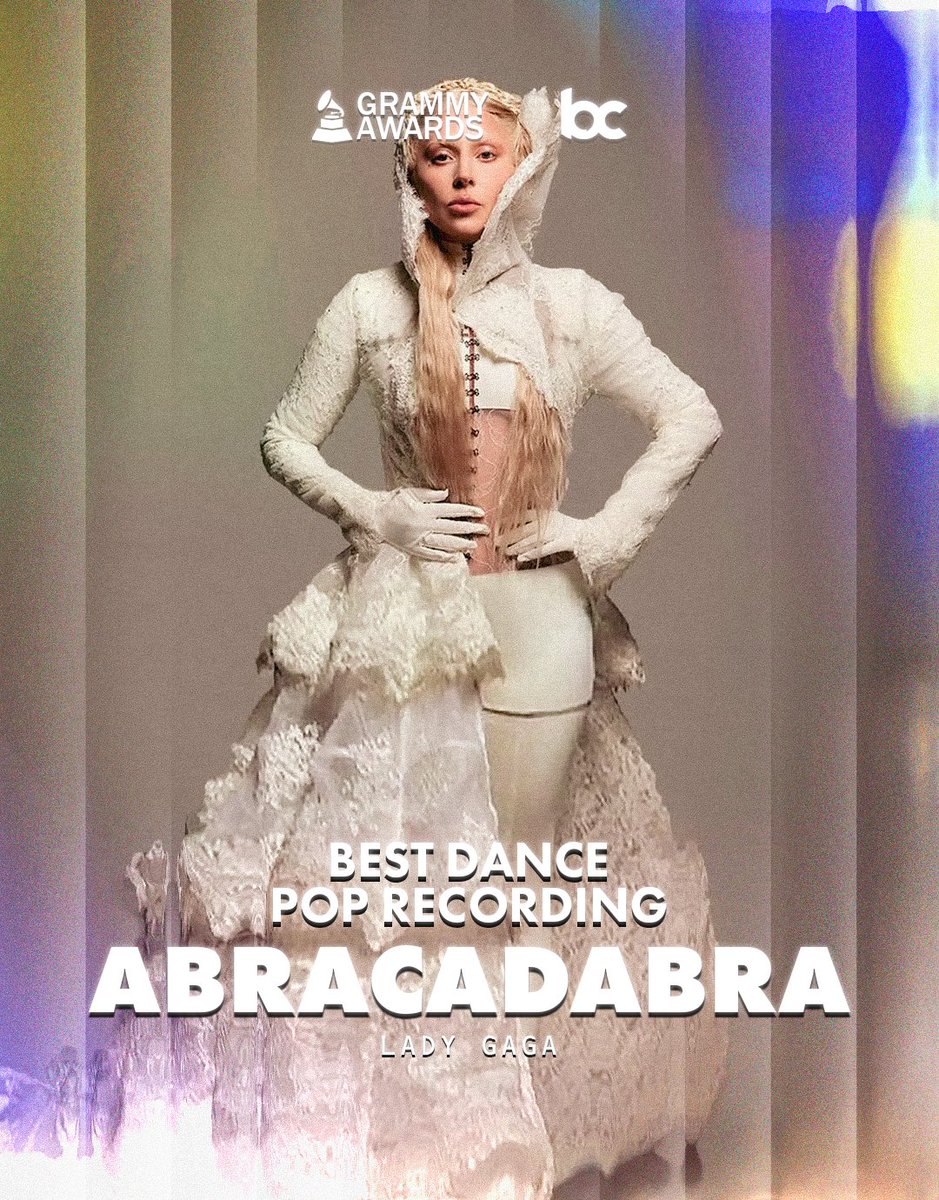 bchartsnet's tweet image. 🏆 Lady Gaga VENCE o #GRAMMYs de Best Dance Pop Recording por "Abracadabra"