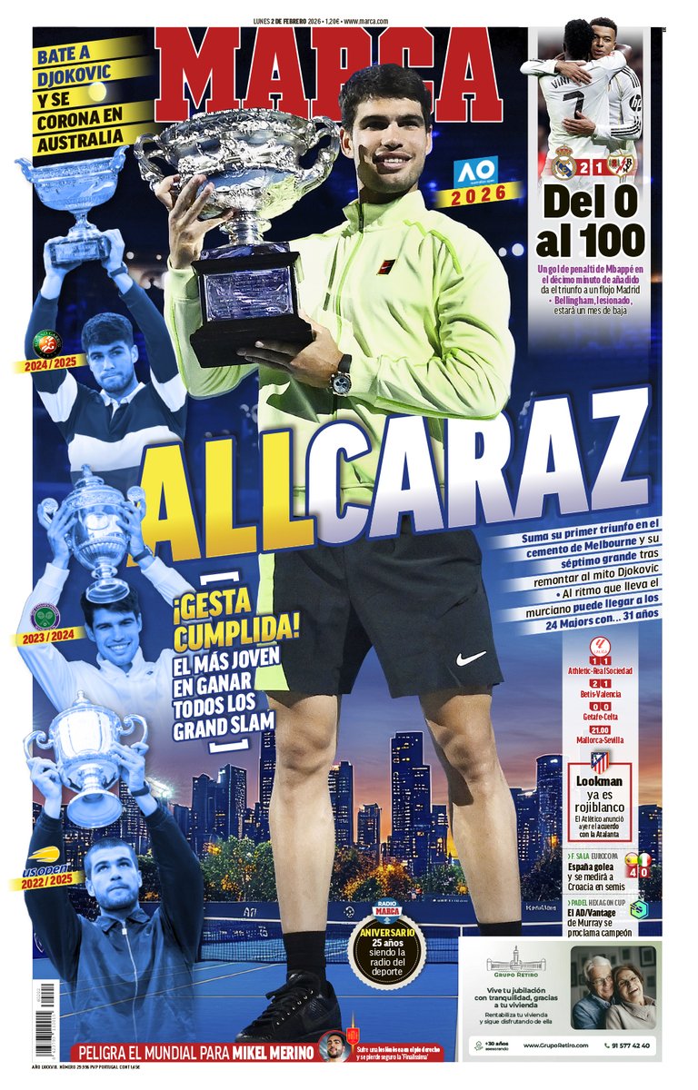 #LaPortada 🗞️ 'ALLcaraz'