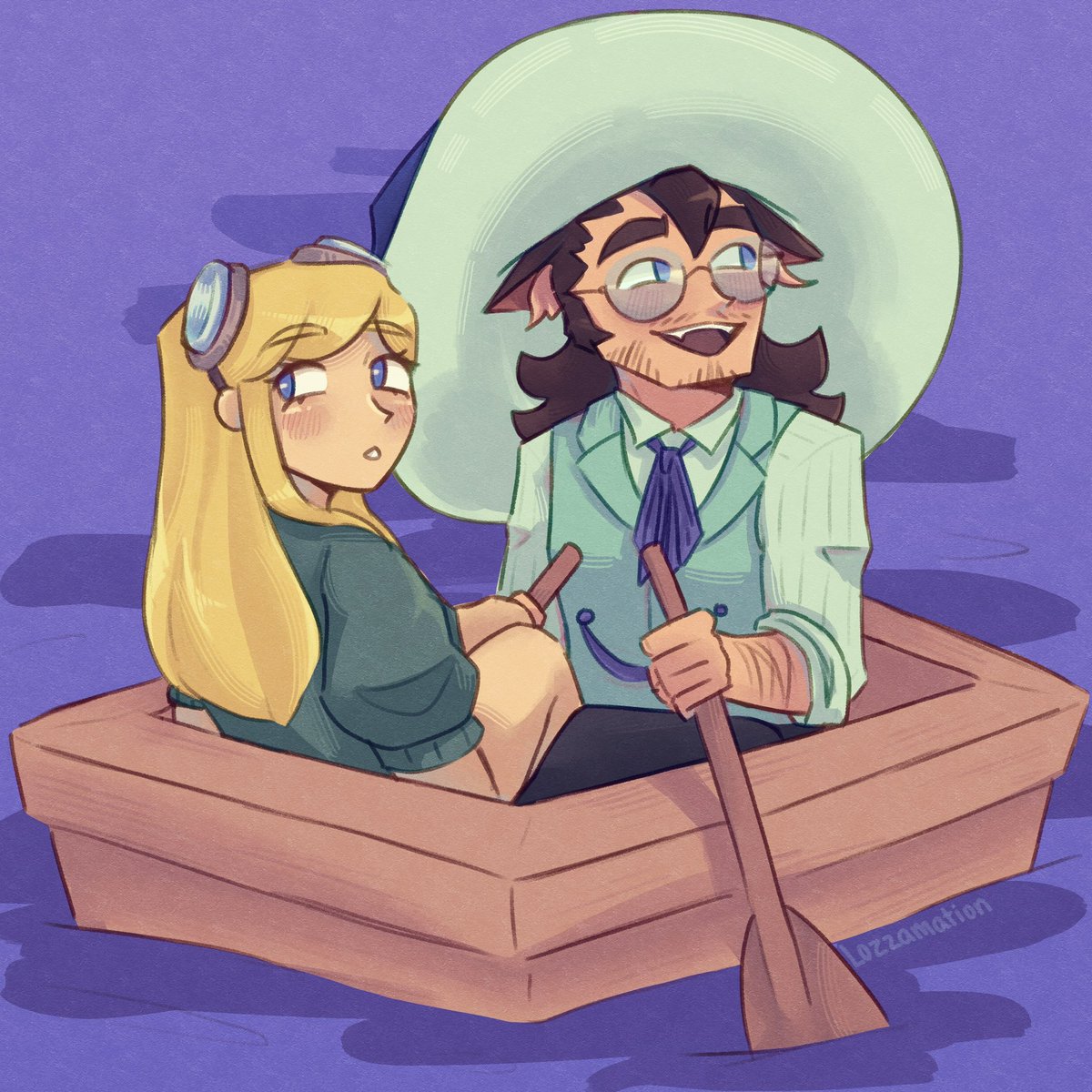 Lozzamation's tweet image. Quick little false and ren doodle since ive not drawn much this year yet🙏