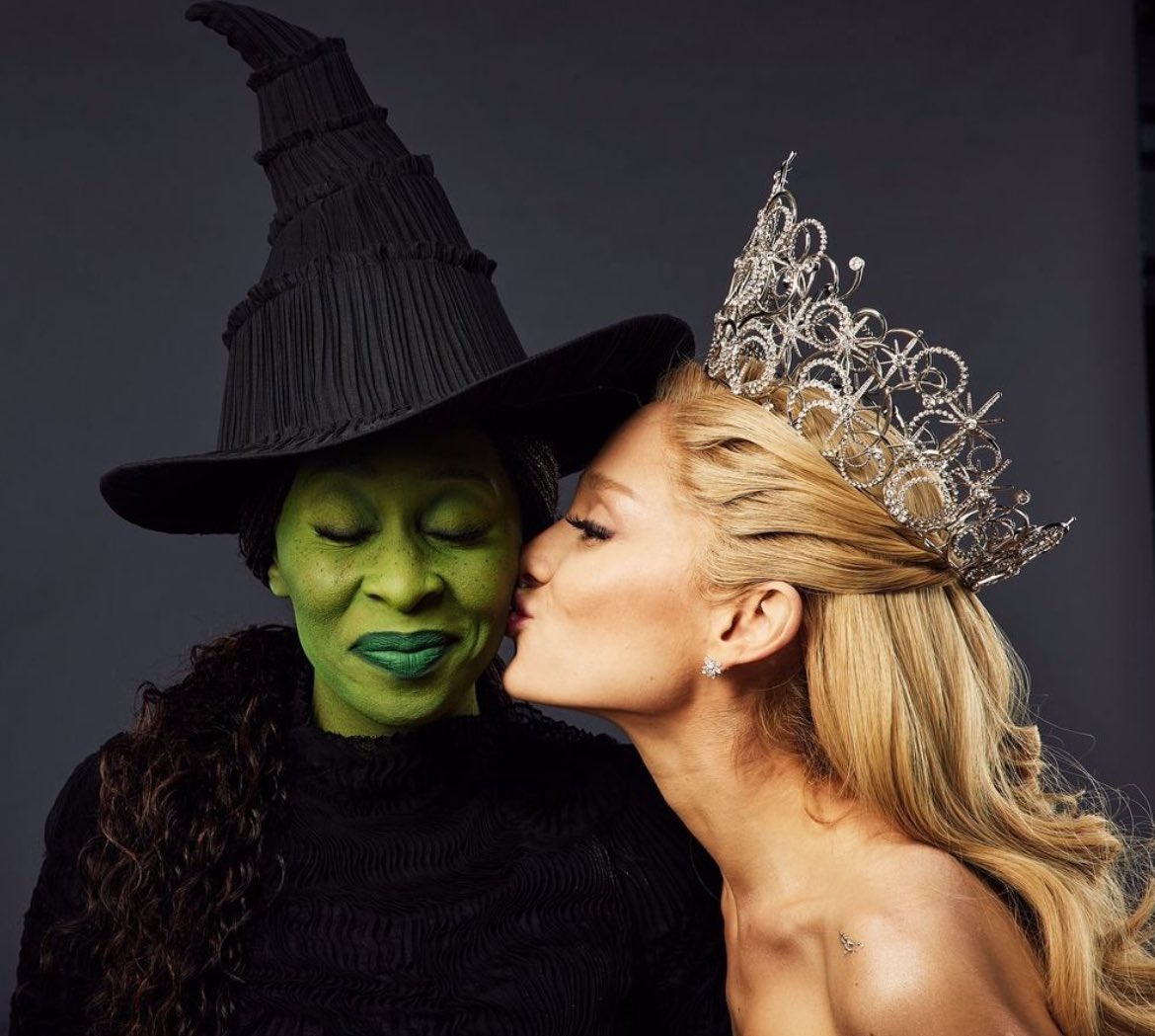 ArianaToday's tweet image. cynthia erivo and ariana grande’s ‘defying gravity’ wins best pop duo/group performance at the #GRAMMYs