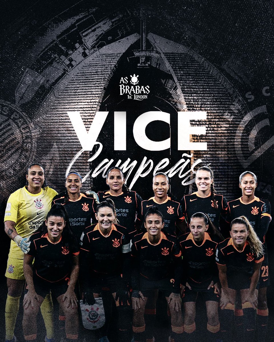Fim de jogo em Londres.

#AsBrabas ficaram com o vice-campeonato da Copa das Campeãs Feminina da FIFA 2026, mas a conquista de disputar o primeiro mundial feminino da FIFA é um título enorme para o Corinthians.