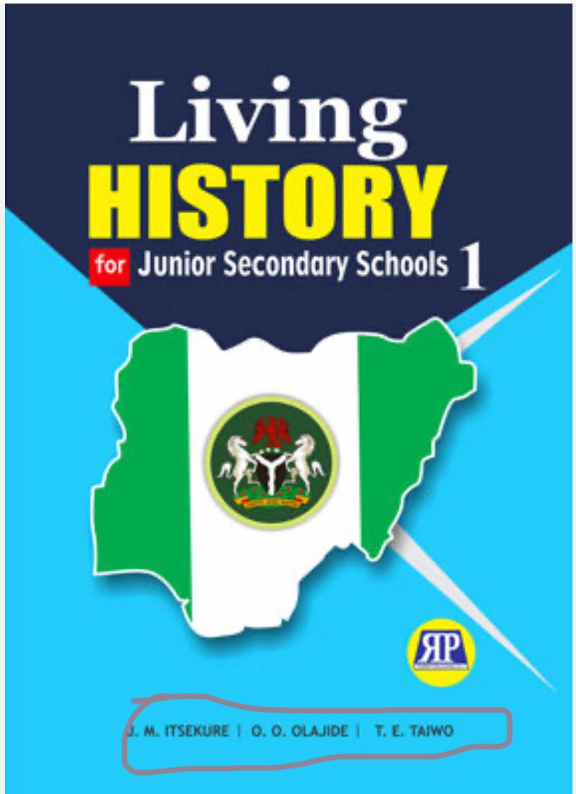 iykesmokie's tweet photo. How did a text book omitting one of the pillars of the Nigerian society get approval for use in secondary schools across the nation you ask? Meet the current Minister for education observe his name and that of the authors. Tomorrow they will preach unity and patriotism to you 🤣 https://t.co/DSKpYSpspD