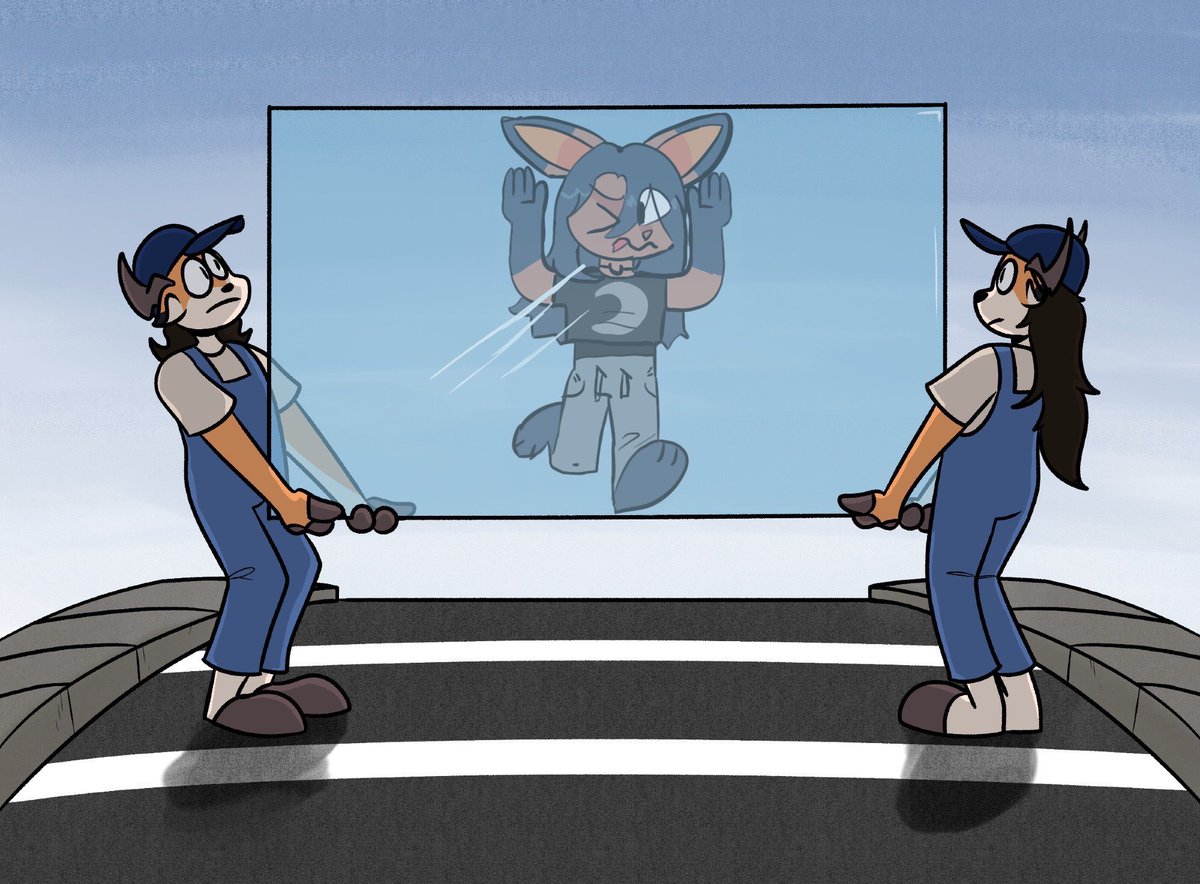 did a fun drawover on bsky, flattened rue

#flattening #flattened