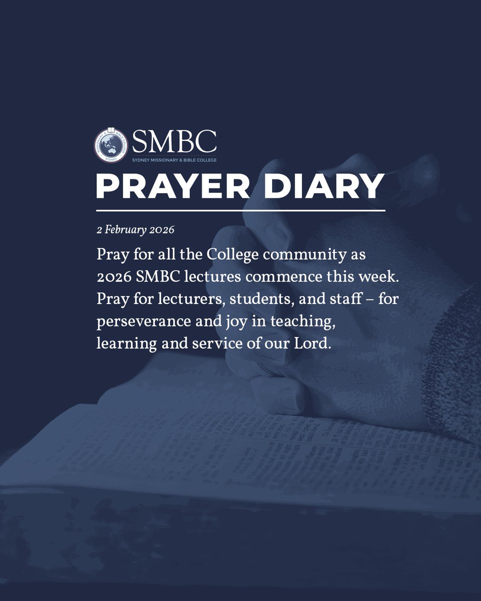 We greatly value your prayers for the work and ministry of SMBC. To assist you in praying for SMBC we encourage you to use our monthly Prayer Diary, where we provide a few short prayer points for each day. Get the February Prayer Diary: buff.ly/2I4qoV8