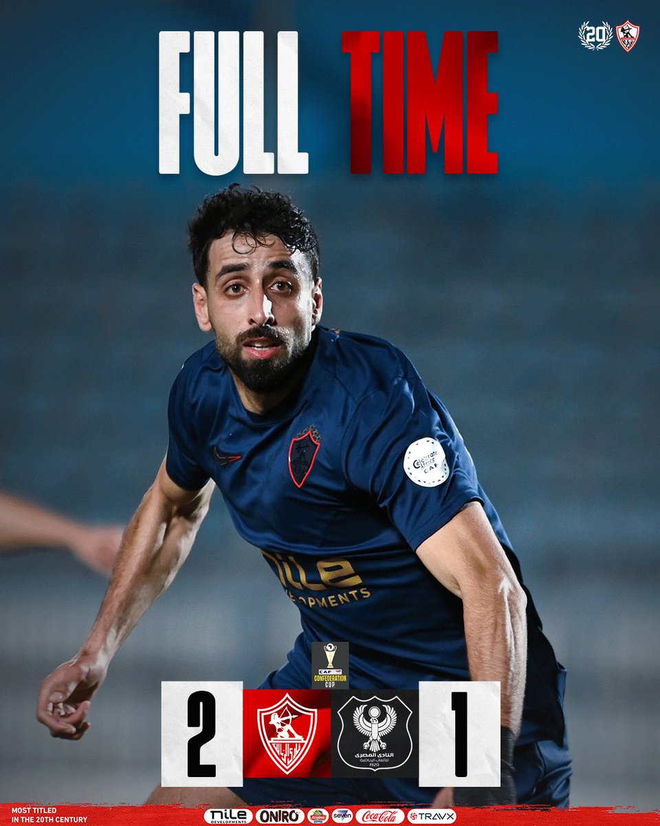 ZSCOfficial's tweet image. نهاية المباراة 🔚

3 نقاط جديدة تضعنا في صدارة المجموعة ✅⚽️ 

#Zamalek |  #MostTitledIn20C |  #الزمالك_أولًا |  #أكبر_قلعة_رياضية