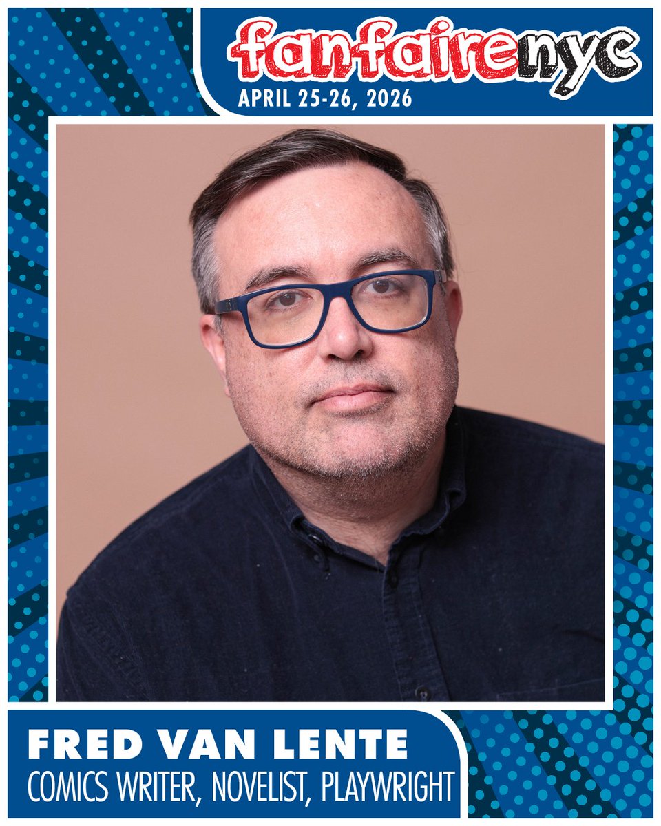 fanfairenyc's tweet photo. Fred is a celebrated comics writer, novelist, and playwright. His current projects include The Future Is ***** ; amongst others.
🎟️ Tickets for Fanfairenyc are available now! Use code EARLY26 for 15% off—offer ends Feb 28th!📍 High School of Art &amp; Design 🗓️ April 25-26, 2026 https://t.co/JLR1NfE10q