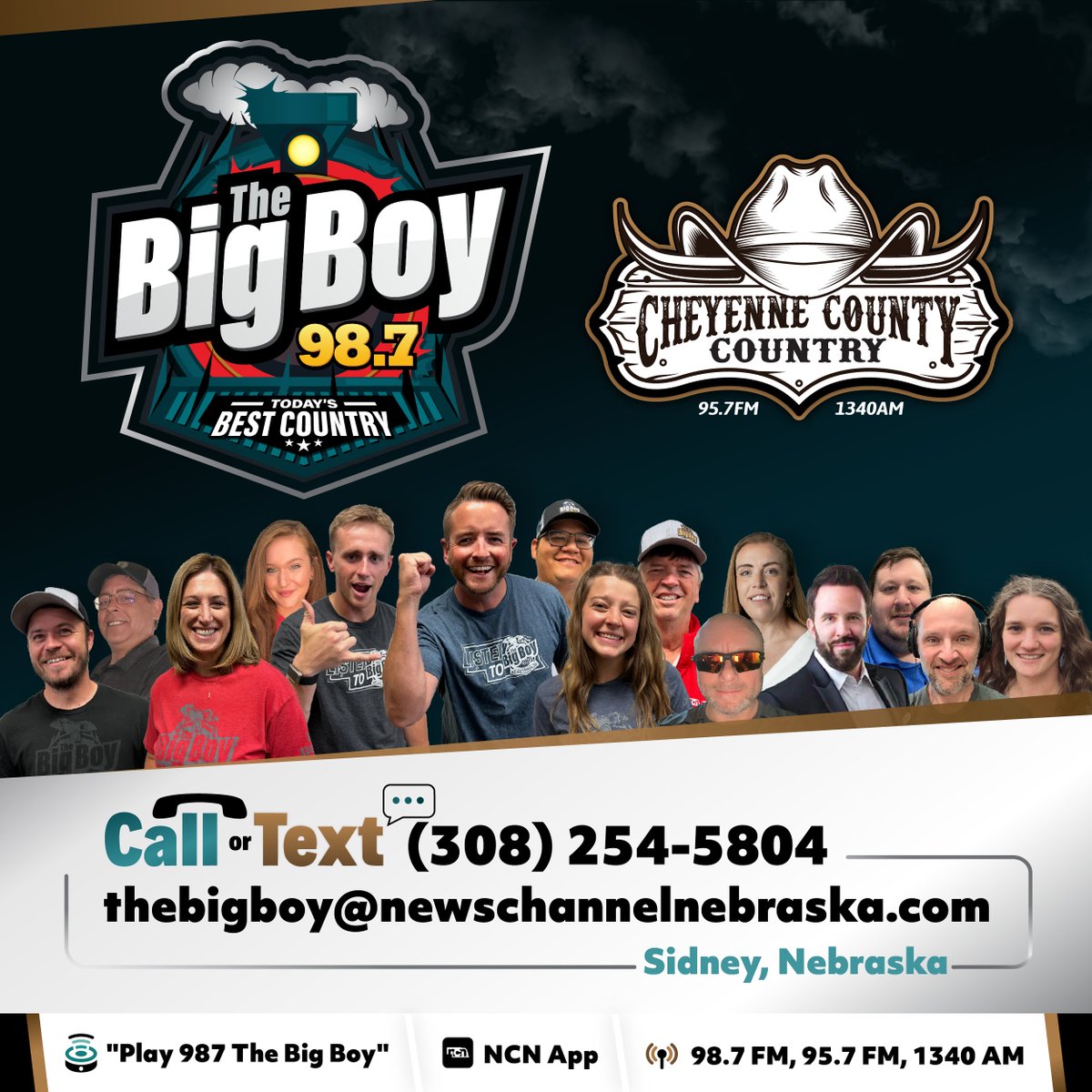 A bunch of friends who share a love for music, fun and this amazing area. Thanks for allowing us to hop on board with you. 🚂

👂 Listen live: player.listenlive.co/74951
👂 Listen live: player.listenlive.co/74941