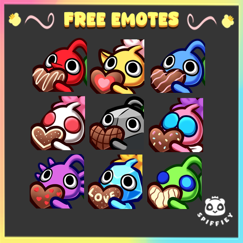♥️FREE EMOTES♥️
Thanks for all the interest on these! Enjoy some free Pikmin Valentines day emotes 🍫

PLEASE credit/attribute me if you use any. RTs appreciated 💌

Download from my website: spiffiey.weebly.com/free-emotes