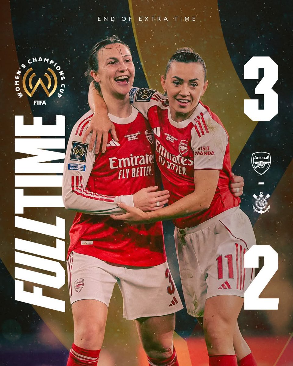 World champions. Congratulations to us.