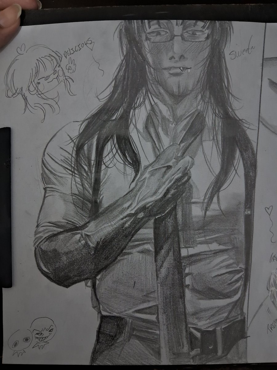 SANGRIL0's tweet photo. CHRIS X CHARLES❕
 Remember that my manga isn't entirely focused on romance or sex, but I like to make art to...spice things up, haha... This would be Chris teaching Charles how to be a good boy in his office❓ 
#nsfwtwtًً #drawings #manga #NSFWCum #draw https://t.co/mAKvJXJGnM