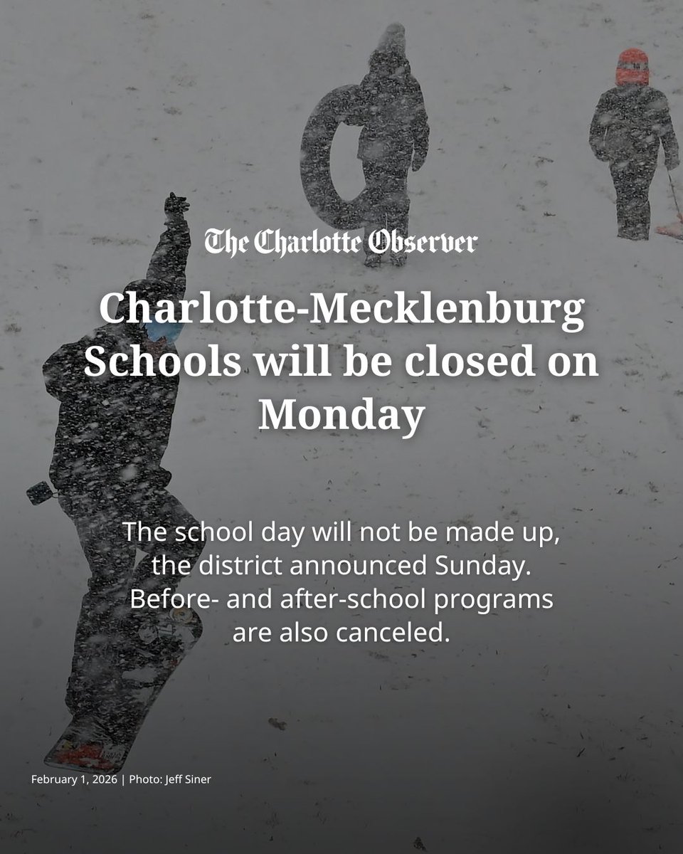 Charlotte-mecklenburg Schools, Area Districts Announce Monday Plans After Snow