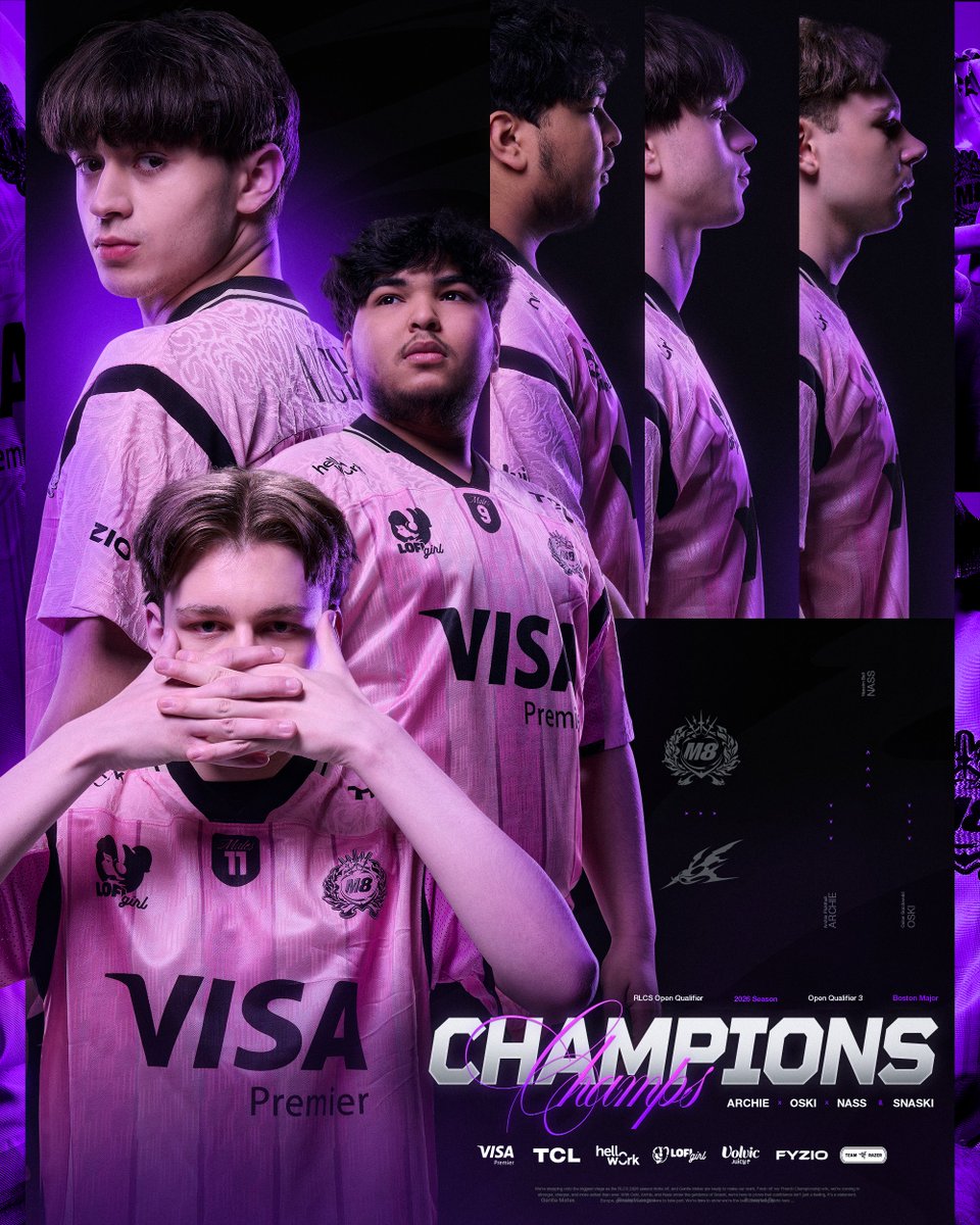 gentlemates's tweet image. ON EST CHAMPIONS D'EUROPE ! #M8WIN 

Notre roster Rocket League remporte cet Open RLCS