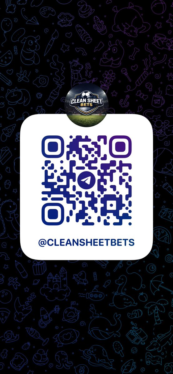 CleanSheetvsb's tweet image. Free telegram channel.

Join now to see all bets given daily !!!