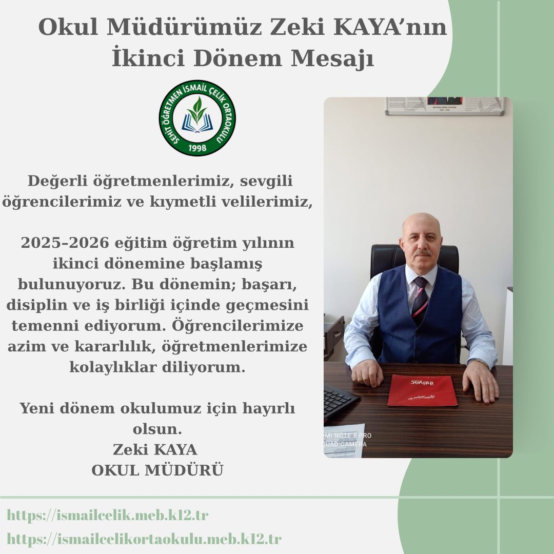 Siirt İsmail Çelik Ortaokulu / İlkokulu (@ismailcelikilko) on Twitter photo 