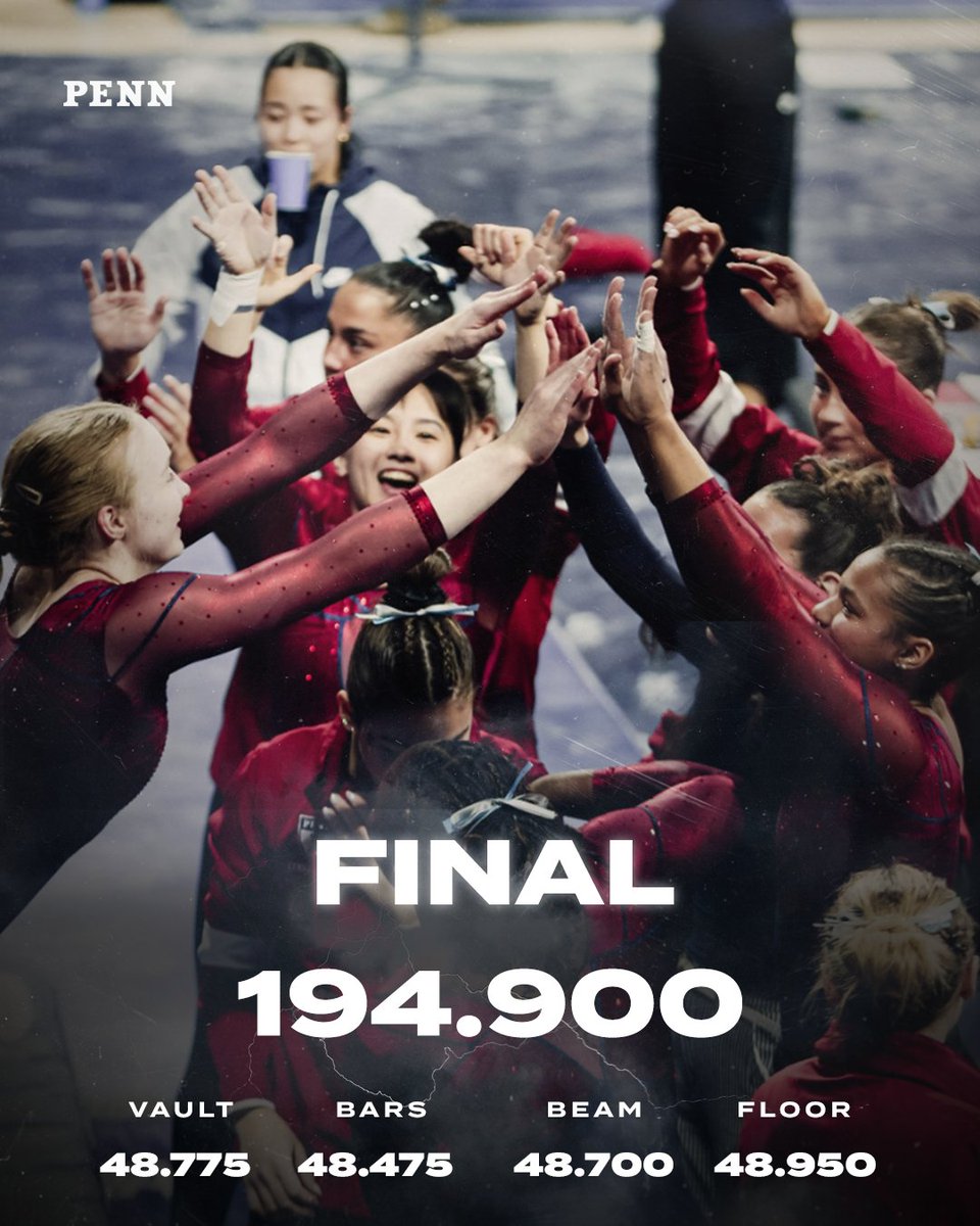 Penn Gymnastics tweet media